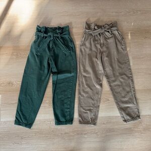 BLANKNYC Paperbag Waist Tapered Pants Bundle - Size 25